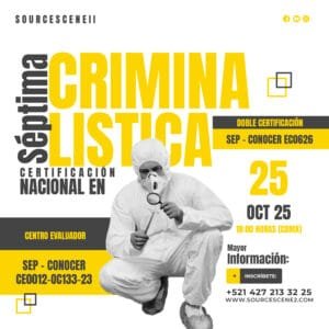 Inscripción 7ma Certificación Nacional en Criminalística
